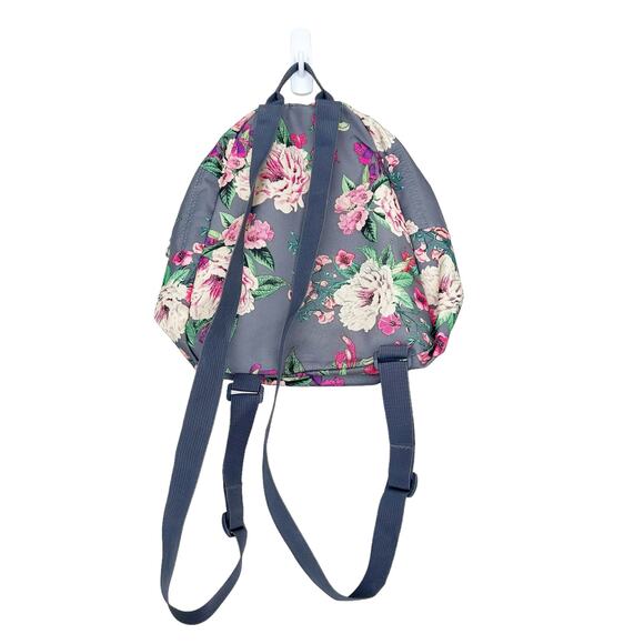 Jansport Gray Pink Floral Mini Backpack - Picture 4 of 8